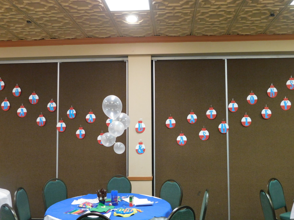decor for a baby shower for our boss
