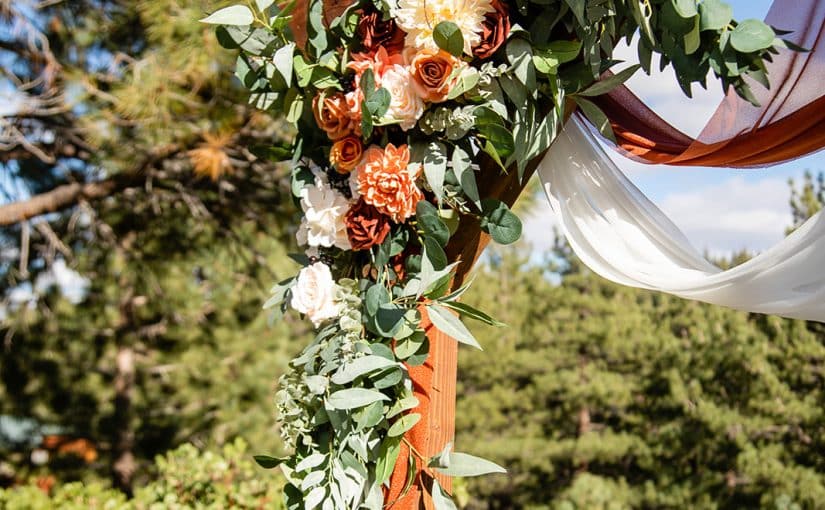 Sierra Mountains and sunset florals-Love in the Fall