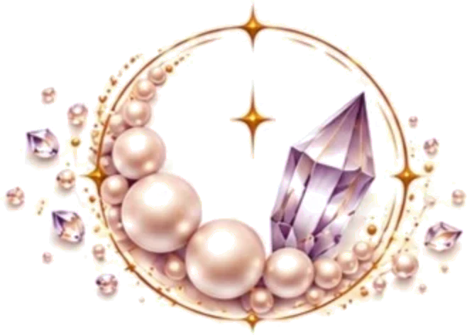 Pearls and Crystals Package handmade wedding signs, paper and favors illustration, Elite Elegance Events, Reno
